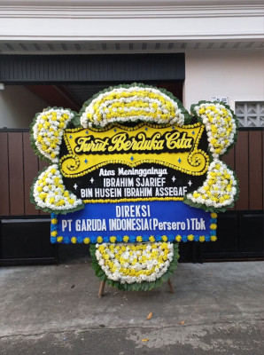 Papan Bunga Duka di Padang Guci Hilir